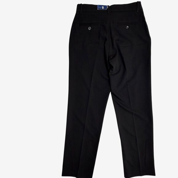 NWT Izod Boys Black Flat Front Stretch Dress Pants Slacks Uniform 14 Regular - Picture 12 of 13